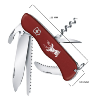 Couteau personnalisé suisse HUNTER de poche Rouge