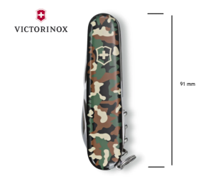 Couteau personnalisé suisse SPARTAN de poche - taille moyenne - Camouflage