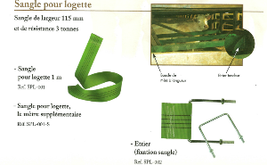 Sangle pour logette - Toutes dimensions - Sur devis