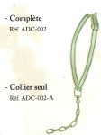 Attache canadienne - Collier seul fermeture boucle à coulisse