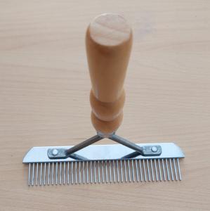 Peigne rateau large pour animaux de concours