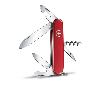 Couteau personnalisé suisse SPARTAN de poche - taille moyenne - Rouge