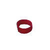 Bracelet velcro - Rouge - 30 cm - Lot de 10